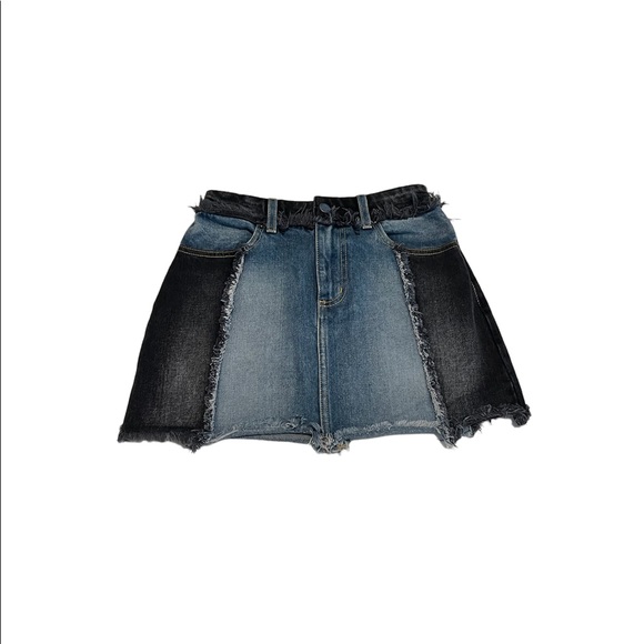 CARMAR denim fringe skirt size 25 - Picture 9 of 9